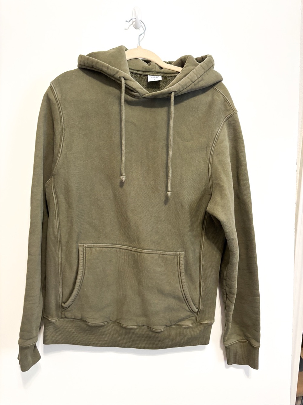Outdoor Voices Men's Olive Green Pullover Thick Cotton Hoodie Medium
